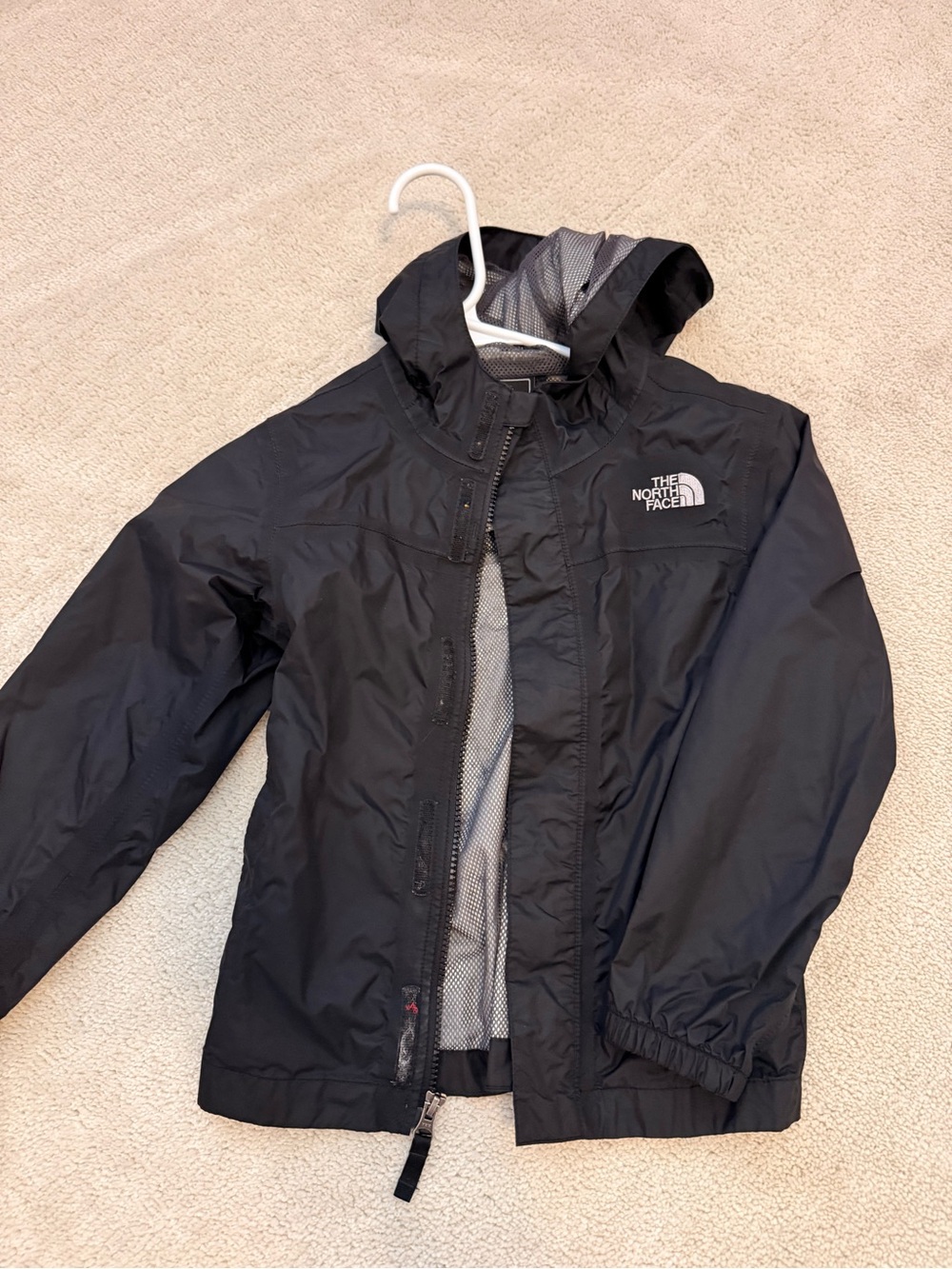 The North Face Kids' Black Hooded Rain Jacket